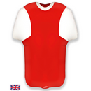 Foil Supershape 24" Sport Shirt Red White Metallic