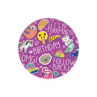 Amscan 8 Pack Plates Selfie Celebration 18cm