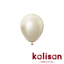 Kalisan Mirror White Gold 5" Latex Balloons 100pk