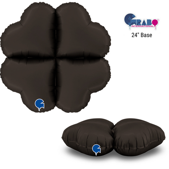 Grabo Satin Black Heart 24" Balloon Base Base