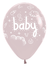 Sempertex Baby Pastel Dusk Rose 12" Latex 25pk