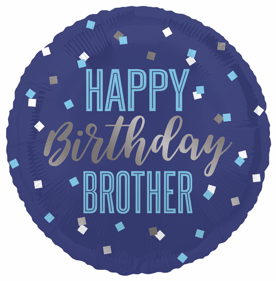 Unique Birthday Brother 18" Foil Balloon