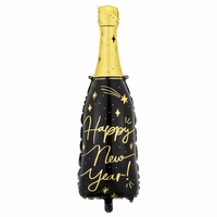 PartyDeco New Year Bottle 38" Foil Balloon