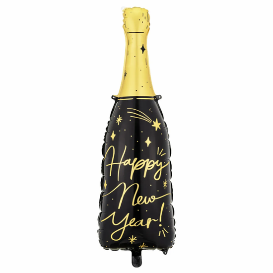 PartyDeco New Year Bottle 38" Foil Balloon