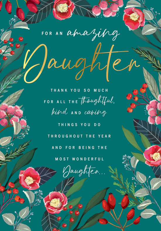 Regal 6 Pack C75 Cards Christmas Daughter