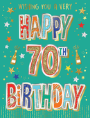 Regal 6 Pack Cards S8 Everyday Birthday Age 70