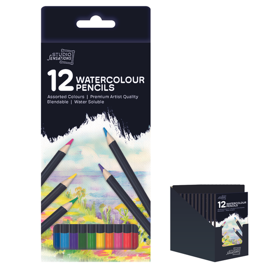 IG Design Group 12 Pack Watercolour Pencils