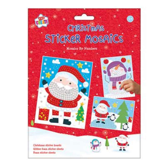 Sticker Mosaics Christmas 12pk