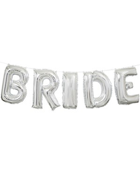 Unique Bride 14" Foil Balloon Banner Kit