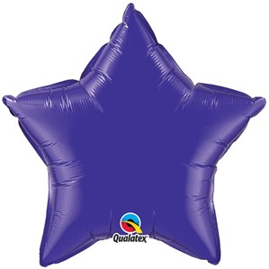 Qualatex Foil Balloon Quartz Purple Star 36