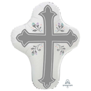 Anagram Grey Holy Cross 28" Foil Balloon