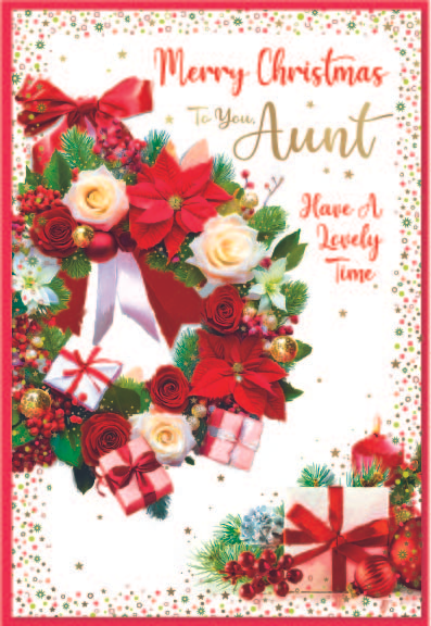 Simon Elvin 6 Pack Cards C50 Christmas Aunt