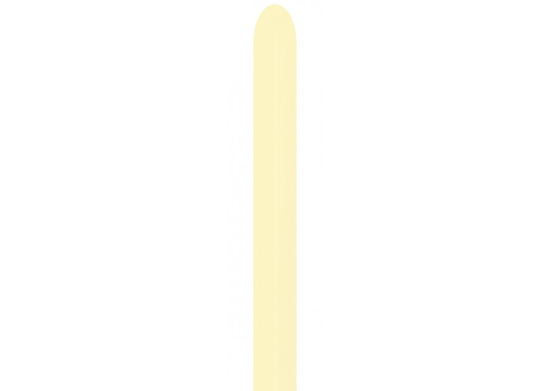 Sempertex Pastel Matte Yellow 260 Nozzle Up 50pk