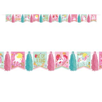 Magical Unicorn Tassel Garland 3M