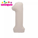 Unique Foil Balloon Matte Nude 34" Number 1