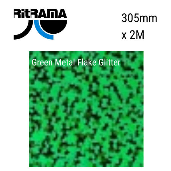 Ritrama Vinyl Metal Flake Green 305mm x 2m