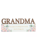 The Cottage Garden Grandma Word Plaque