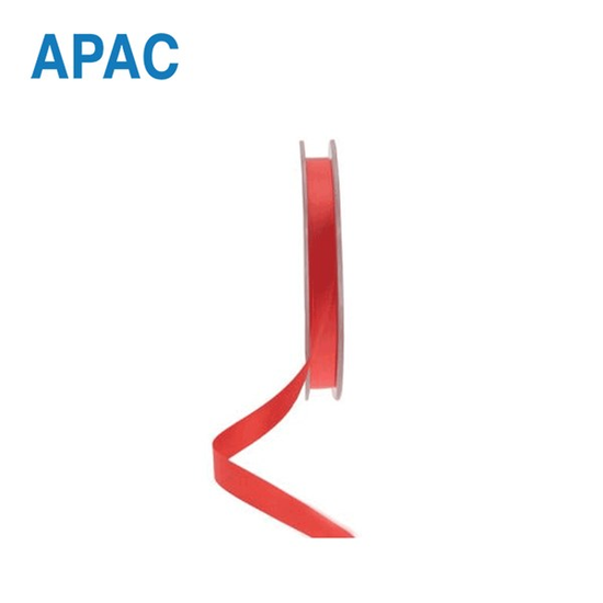 APAC Ribbon Satin Bright Red 10mm x 20m