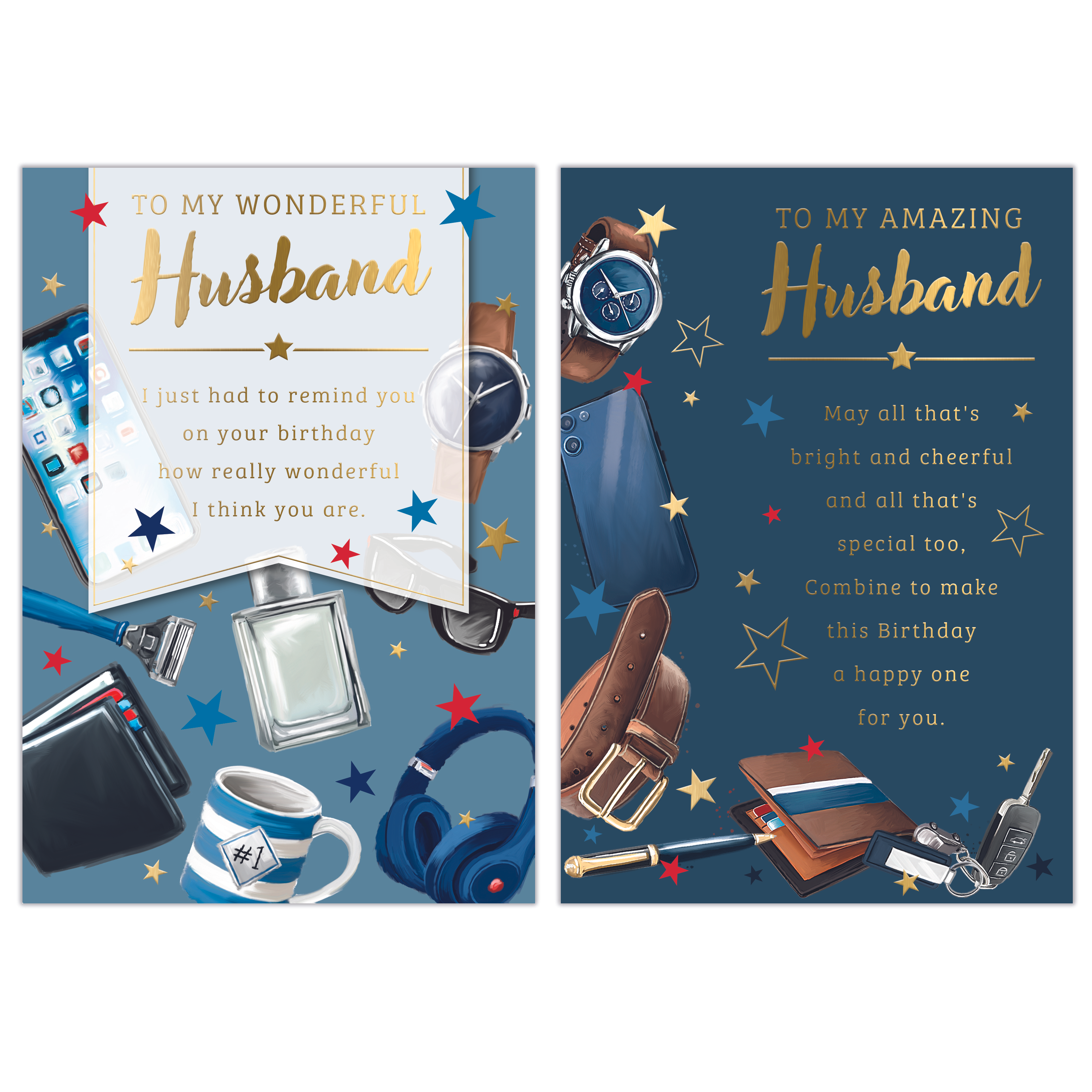 Poppyhill 12 Pack Cards C50 Birthday Husband