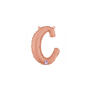 Grabo Foil Balloon Rose Gold 14" Letter C