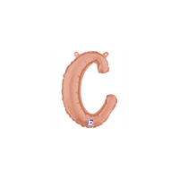 Grabo Foil Balloon Rose Gold 14" Letter C