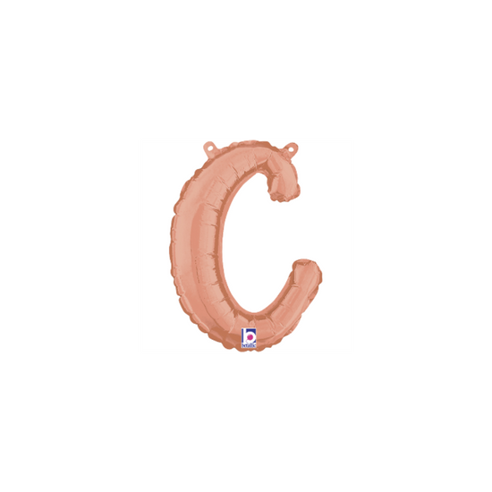Grabo Foil Balloon Rose Gold 14" Letter C