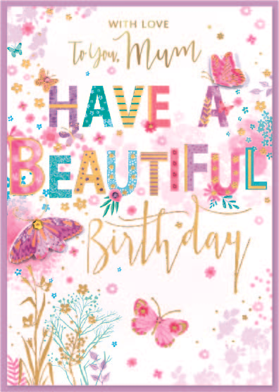 Isabel's Garden 6 Pack Cards C50 Birthday Mum