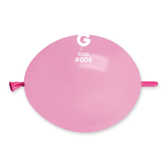 Gemar 100 Pack Latex Balloons Glink Rose 6