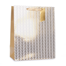Tiger Feet 6 Pack Gift Bag Gold Geo Medium
