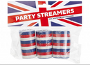 Union Jack Party Streamers 3pk