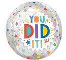 Anagram Foil Balloon Orbz You Did It! 16