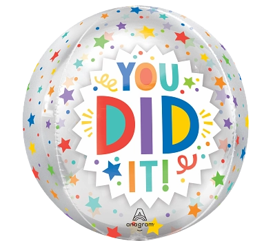 Anagram Foil Balloon Orbz You Did It! 16