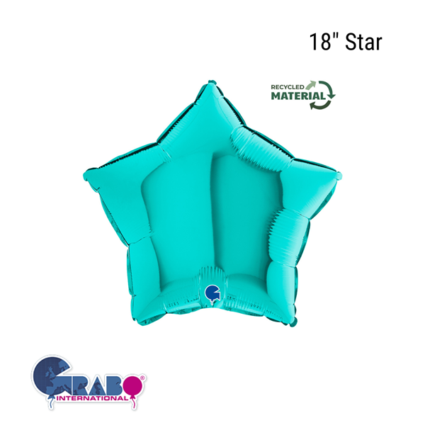 Grabo Foil Balloon Tiffany Star 18"