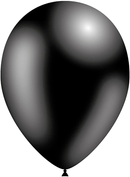 Decotex Pro 50 Pack Latex Balloons Metallic Black 11"