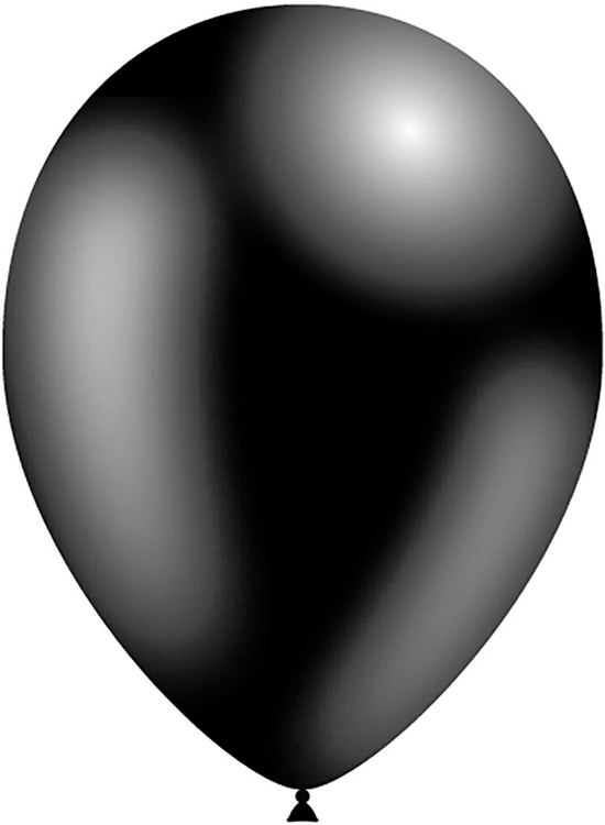 Decotex Pro 50 Pack Latex Balloons Metallic Black 11"