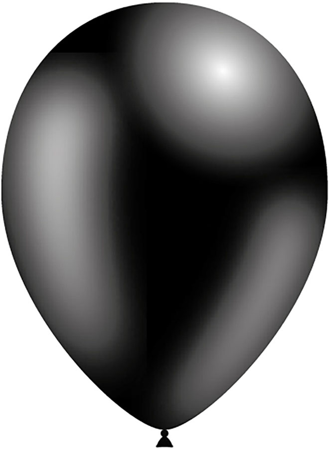 Decotex Pro 50 Pack Latex Balloons Metallic Black 11"