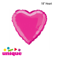 Unique Foil Balloon Hot Pink Heart 18