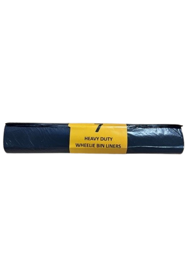 Magnum 7 Pack Wheelie Bin Liner Black 24x46x54