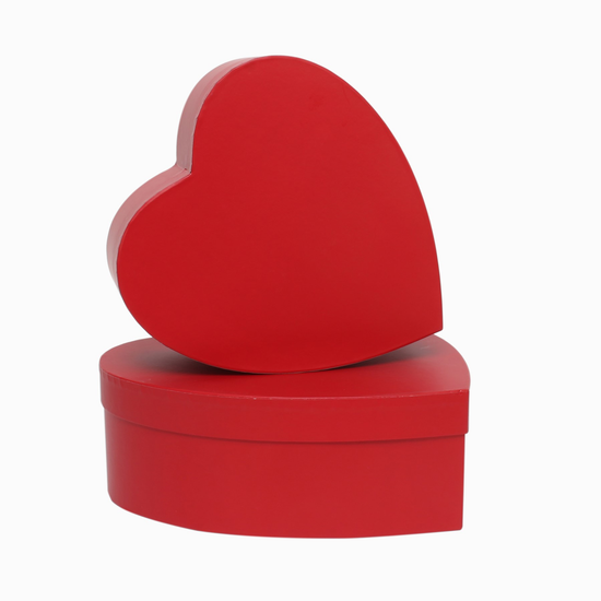 APAC Gift Box Set Of 2 Heart Shaped Red