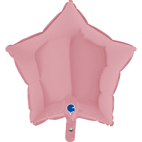 Grabo Foil Balloon Matte Pastel Pink Star 18"