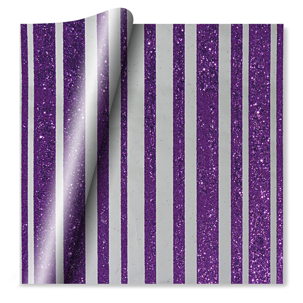 Xquisite Flatwrap Stripe Purple 24pk