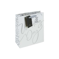 6pk Giftbag Jb Silver Wedding Day Medium