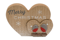 Sifcon Plaque Christmas Robin 22x16cm