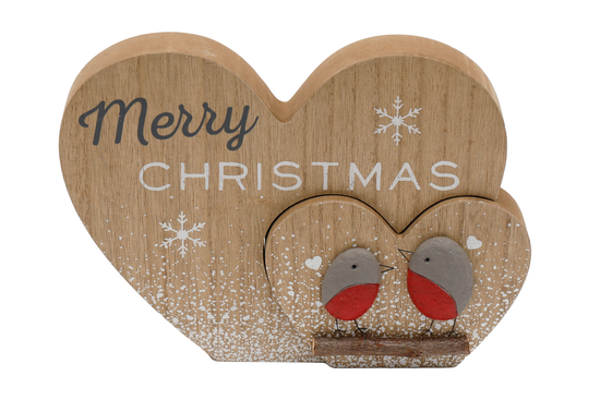 Sifcon Plaque Christmas Robin 22x16cm