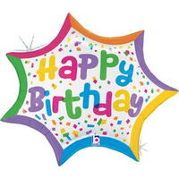 Grabo Foil Balloon Birthday Confetti Burst 27