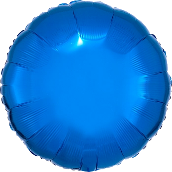 Anagram Foil Balloon Metallic Blue Round 18"