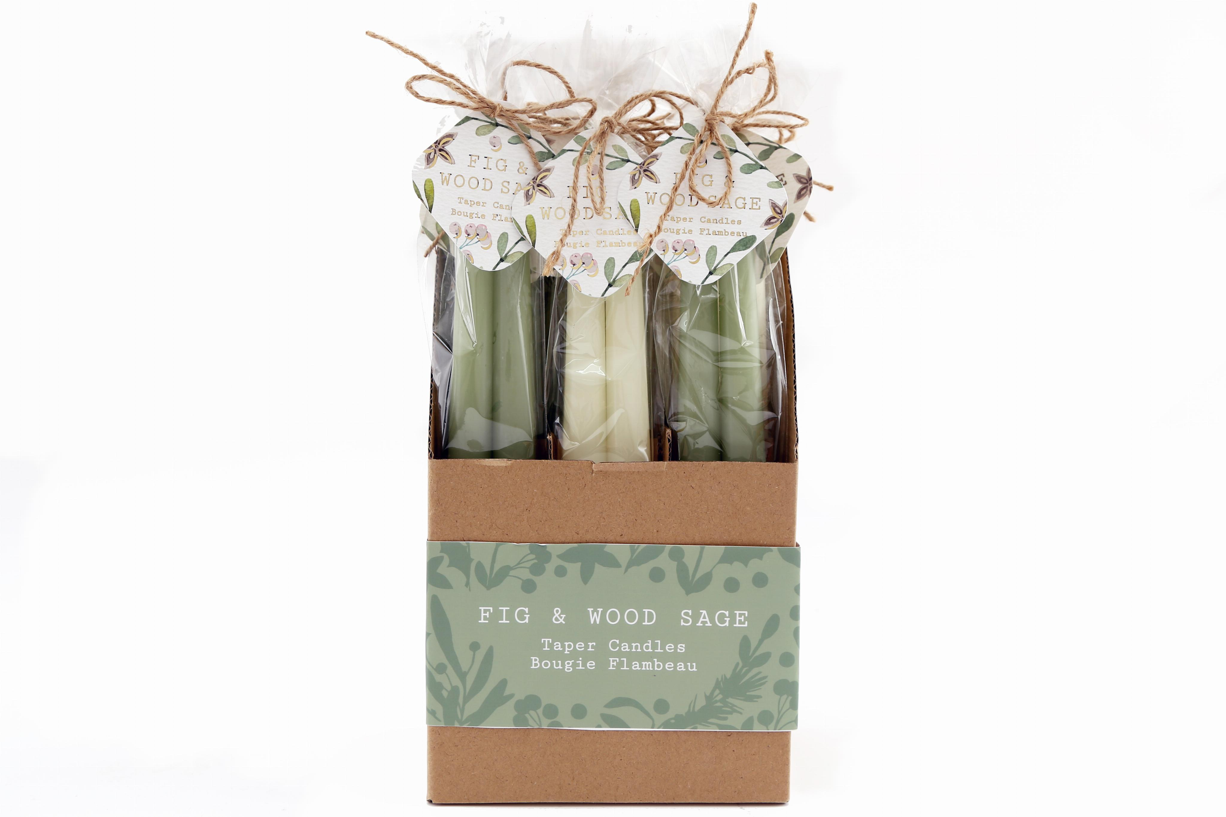 Sifcon 2 Pack Candle Taper Alpine Sage (Colour May Vary)