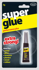 Super Glue 3g tube from County Stationery, showing the clear adhesive and applicator tip for quick bonding.