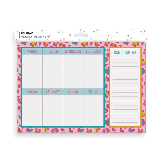 Eurowrap Weekly Planner A4 Animal Print 52 Sheets