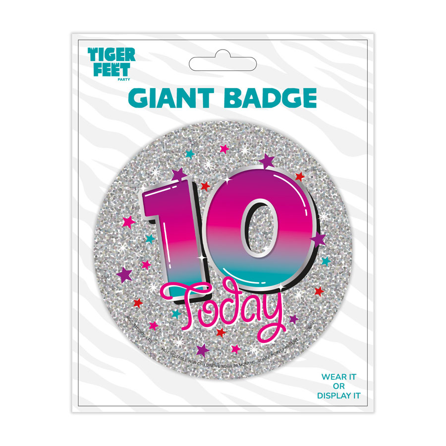 Big Badges Age 10 Female 6pk